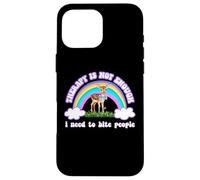 Therapy Not Enough Need To Bite People Funny Design Carcasa para iPhone 16 Pro MAX