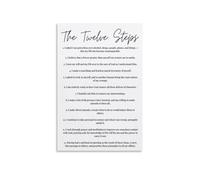 Therapy Office Sign Metal Tin Sign Inspirational Journey Steps Motivational Wall Art for Counseling 8 X 12 in
