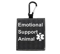 Therapy Service - Correa para perro, soporte emocional, correa para perro, alerta para colgar, etiqueta de parche de identificación para mascotas, regalo de cumpleaños emocional