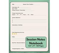 Therapy Session Notes for Therapist: Appointment Record & Treatment Plan Logbook (8.5x11”, 120 Pages): Comprehensive Notebook for Counselors, Coaches, Social Workers, and Therapy Professionals