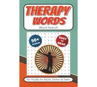 Therapy Words Word Search Games: 50+ Puzzles With Easy to Read Print about Self-Care, Healing, Meditation & More | 6x9 inches 110 pages | Gift for Vacations, Holidays, Leisure