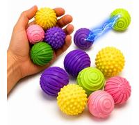 Therastar® 8 bolas magnéticas antiestrés y sensoriales, bolas de silicona, diámetro de 2,5 cm (mezcla)