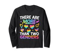There Are More Than Two Genders Camiseta Pride Manga Larga