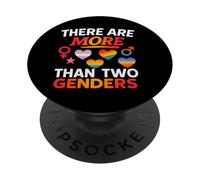 There Are More Than Two Genders Camiseta Pride PopSockets PopGrip Adhesivo