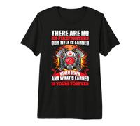 There Are No Ex- Firefighters Fireman Firefighter Camiseta Premium
