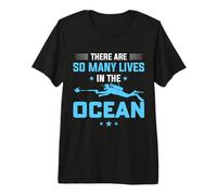 There Are So Many Lives In The Ocean Scuba Dive Diver Diving Camiseta Premium