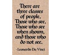 There Are Three Classes Of People Those Who See Those Who See When Shown Those Who Do Not See Notebook: A LINED journal for all your random thoughts