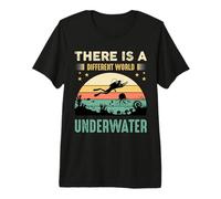 There Is A Different World Underwater Scuba Dive Diving Camiseta Premium