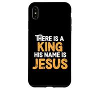 There Is A King His Name Is Jesus Royal Christian Men Women Carcasa para iPhone XS MAX