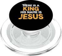 There Is A King His Name Is Jesus Royal Christian Men Women PopSockets PopGrip para MagSafe