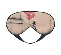 There is Always Hope and Girl with Balloons - Máscara de ojos opaca de doble cara suave para relajación, cero presión, para dormir por la noche