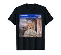 There Is Motion At Your Front Door Meme Funny Cat Weird Joke Camiseta