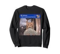There Is Motion At Your Front Door Meme Funny Cat Weird Joke Sudadera
