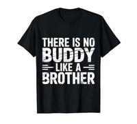 There Is No Buddy Like A Brother Amor Entre Hermanos |- Camiseta gráfica económica, Hombre, Negro, XL