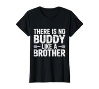 There Is No Buddy Like A Brother Amor Entre Hermanos |- Camiseta gráfica económica, Mujer, Negro, M