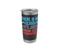There Is No Cloud It's Just Someone Else's Computer Vaso térmico de acero inoxidable de doble pared