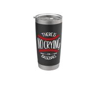 There is No Crying in Baseball Women In My Baseball Mom Era Vaso térmico de acero inoxidable de doble pared