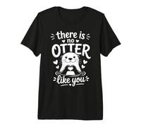 There Is No Otter Like You Cute Animal Pun Love Romantic Camiseta Premium