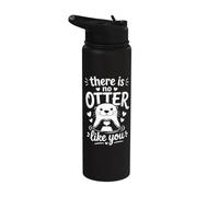 There Is No Otter Like You Cute Animal Pun Love Romantic Stainless Steel Insulated Water Bottle