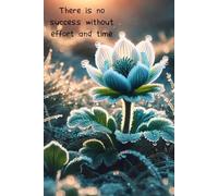 There is no success without effort and time: The 6-inch x 9-inch mini-notebook is ideal for travel notebooks or notebooks. It is also easy to carry in a handbag or briefcase for carrying anywhere.
