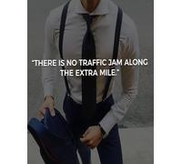 THERE IS NO TRAFFIC JAM ALONG THE EXTRA MILE: Daily To Do List, notebook planner, Daily Journal, Daily Reflection
