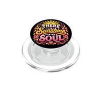 There Is Sunshine In My Soul - Cita inspiradora Retro PopSockets PopGrip para MagSafe