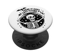 There It Goes - Arte de Logotipo Circular de Humor Esqueleto PopSockets PopGrip Adhesivo