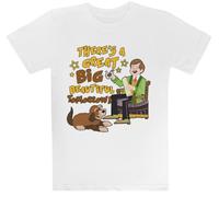 There S A Great Big Beautiful Camiseta Blanca Infantil T-Shirt de Manga Corta Kids White tee Children Short Sleeve T-Shirt