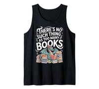 There’s No Such Thing As Too Many Books Dragon Art Camiseta sin Mangas