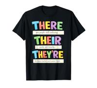 There Their They're Funny Grammar English Teacher Humor Camiseta