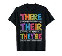 There Their They're Funny Grammar English Teacher Humor Camiseta