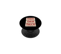 There Their They're Funny Grammar English Teacher Humor PopSockets PopGrip Adhesivo