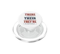There Their They're Funny Grammar English Teacher Humor PopSockets PopGrip para MagSafe
