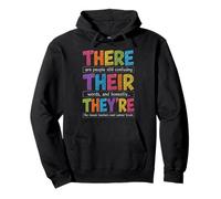 There Their They're Funny Grammar English Teacher Humor Sudadera con Capucha