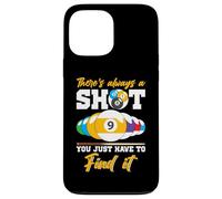 There's Always A Shot Funny Billar 8 Ball Pool Player Hombres Carcasa para iPhone 13 Pro MAX