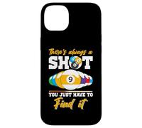 There's Always A Shot Funny Billar 8 Ball Pool Player Hombres Carcasa para iPhone 14 Plus