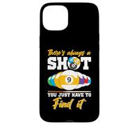 There's Always A Shot Funny Billar 8 Ball Pool Player Hombres Carcasa para iPhone 15 Plus