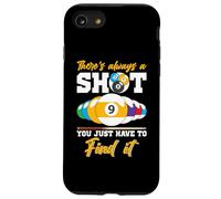 There's Always A Shot Funny Billar 8 Ball Pool Player Hombres Carcasa para iPhone SE (2020) / 7/8