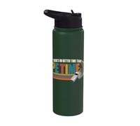 There's No Better Time Than P.E Time Physical Education Stainless Steel Insulated Water Bottle