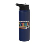There's No Better Time Than P.E Time Physical Education Stainless Steel Insulated Water Bottle