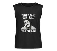 There's Only One Rule Workaholics Comedy TV Show Sleeveless T-Shirt Man's Fashion Cotton Black Vest Tank Clothes, Negro , M