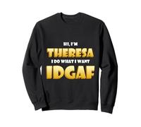 Theresa Joke Idgaf Meme Cute Halloween Costume For Theresas Sudadera