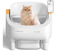 Thereye Arenero Gatos Autolimpiable con Diseño Abierto y Gran Capacidad, Arenero Gato con App, Limpieza Rápida y Fácil de Palear, Ideal para Hogares con Varios Gatos