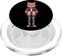Therian Fox Masked Kids Adventure Animal Juego de rol PopSockets PopGrip para MagSafe