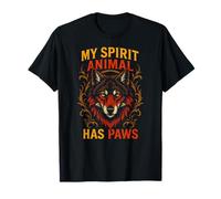 Therian Pride My Spirit Animal Has Paws Peludo Lobo Camiseta