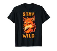 Therian Pride Stay Wild Vintage Peludo Lobo Camiseta