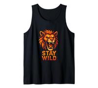 Therian Pride Stay Wild Vintage Peludo Lobo Camiseta sin Mangas