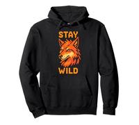 Therian Pride Stay Wild Vintage Peludo Lobo Sudadera con Capucha