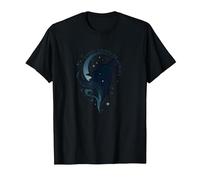 Therian Spirit Animal en el Interior: Aullido de Lobo místico Camiseta, Hombre, Negro, 3XL