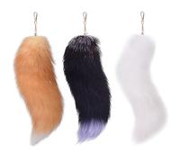 Therian Tail - Cola de zorro de 40,6 cm, cola de zorro, cola de zorro negro, 13, talla única